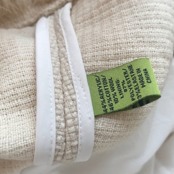 Elizabeth McKay tweed and fringed cream dress - Picture 7 of 8